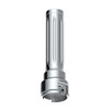 Thread-On Dallas Style Gearshift Knob With 13/15/18 Speed Adapter - Chrome/Vertical