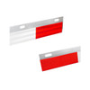 Aluminum Straight Conspicuity Reflector Top Flap Plate (Pair)