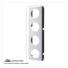 430 Stainless Steel Front Air Cleaner Bracket With Four 2" Round Light Cutouts (Pair)