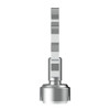 THREAD-ON KNUCKLE GEARSHIFT KNOB WITH CHROME 9/10 SPEED ADAPTER - CHROME