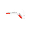 Aluminum 45 Degree Angled Conspicuity Reflector Top Flap Plate (Pair)