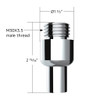CHROME ALUMINUM AIR VALVE ADAPTER WITH M30X3.5 THREADS