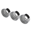 CHROME PLASTIC A/C CONTROL 6-PIECE DIAL COVERS FOR 2018-2023 FREIGHTLINER CASCADIA