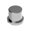 15/16" X 1-3/16" CHROME PLASTIC FLAT TOP NUT COVERS - PUSH-ON (COLOR BOX OF 60)