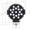 17 HIGH POWER LED 7" SPOT/OFF ROAD LIGHT