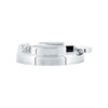 CHROME PLASTIC FUEL CAP COVER FOR PETERBILT - LOCKING