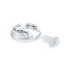 CHROME PLASTIC FUEL CAP COVER FOR PETERBILT - LOCKING