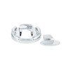 CHROME PLASTIC FUEL CAP COVER FOR PETERBILT - LOCKING