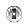 CHROME PLASTIC 2-PIECE HEADLIGHT WITH FOG LIGHT SWITCH COVER FOR 2008-2017 FREIGHTLINER CASCADIA