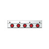 Mud Flap Light Box With Five 2 Inch Round Red LEDs