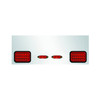 Rear Frame Filler Panel With 5 Total Square Red LEDs