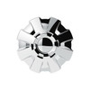 Flat Top Hex Chrome Plastic 33mm Screw-On Lug Nut Cover-Grand General-10338