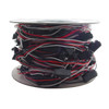 100 Count 3-Prong Male Right Angle Bullet Plugs Wire Harness Roll - 100' W/12 Lead Between Plugs