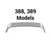 Stainless Peterbilt 388, 389 Bug Shield