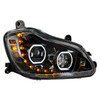 Black 10 LED Headlight For 2013-2021 Kenworth T680