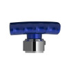 THREAD-ON T-SHAPE GEARSHIFT KNOB WITH CHROME 13/15/18 SPEED ADAPTER – INDIGO BLUE