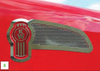 Cowl Extensions with 8 Bulls-Eye Holes, Kenworth W900L