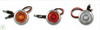 Bulls-Eye – Amber LED Light / Amber Lens with (2) 180 Bullet Plugs