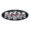 Chrome Die Cast Skull Emblem