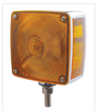 Square Double Face Turn Signal Light W/ Single  Stud