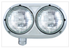Peterbilt 359 Stainless Dual Headlight With Halogen Bulb