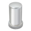 Chrome Plastic 33Mm X 2 3/8 Inch Flat Lug Nut Cover W/ Flange-Grand General-10268