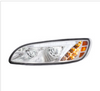 LED HEADLIGHT WITH COLOR CHANGING POSITION LIGHT BAR FOR PETERBILT 386 (2005-2015) & 387 (1999-2010)
