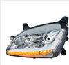 Chrome Projection Headlight W/ LED Position Light &amp; Signal For 2010-2016 PB 587 &amp; 2012-2020 579