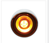 3 High Power LED 1" Clearance/Marker Light w/ Visor - Amber LED/Amber Lens