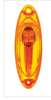 3 Amber LED Freightliner Cascadia Reflector Cab Light