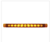 11 LED 17" Turn Signal Light Bar  - Amber LED/Amber Lens
