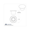 Chrome 33mm Thread-On Reflector Lug Nut Cover-Grand General-10326