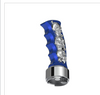 THREAD-ON SKULLS PISTOL GRIP GEARSHIFT KNOB WITH CHROME 9/10 SPEED ADAPTER