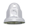 33mm X 2" Chrome Steel Nipple Nut Cover W/ Flange-United Pacific-10700