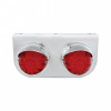 SS Light Bracket With 2X 17 LED Dual Function Watermelon Lights & Visors