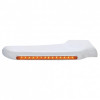 Sequential 14 Amber LED Front Fender Cover For Peterbilt 388 (2008-2015) & 389 (2008-2022) - Amber Lens