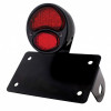 Black 1928 Ford Model A Style LED Tail Light Assembly With Horizontal Mounting Bracket