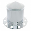 Stainless Pointed Rear Axle Cover 3PC Kit With 33mm Nut Cover - Steel/Aluminum Wheel
