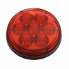 Stainless Top Mud Flap Plate With 3X 7 LED 4" Reflector Lights & Grommets