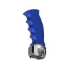 Thread-On Pistol Grip Gearshift Knob With Chrome 13/15/18 Speed Adapter - Indigo Blue