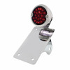 Chrome Vertical Side Mount License Bracket With 1933-36 Ford Style LED Tail Light