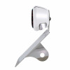 Chrome Vertical Side Mount License Bracket With 1933-36 Ford Style LED Tail Light