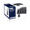 33mm X 4-3/4" Matte Black Spike Nut Covers With Flange- Thread-On (60-Pack)
