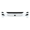 Stainless 1 License Plate Holder With 2X 21 LED Rectangular Lights