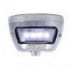 Chrome Vertical Side Mount License Bracket With 1928 "LED DUO Lamp" Tail Light