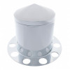 Stainless Pointed Rear Axle Cover 3PC Kit With 1-1/2" Nut Cover - Aluminum Wheel