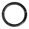 Heavy Duty 18" Steering Wheel Covers Black With Chrome Trims In Deluxe Accents Series-Grand General-54012