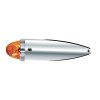 Chrome Die Cast Torpedo Cab Light With Watermelon Glass Lens & 1156 Bulb