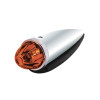 Chrome Die Cast Torpedo Cab Light With Watermelon Glass Lens & 1156 Bulb