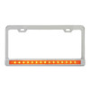 License Plate Frame (Chrome Plated) With 12" Led Light Bar & Chrome Plastic Bezel-Grand General-60450
